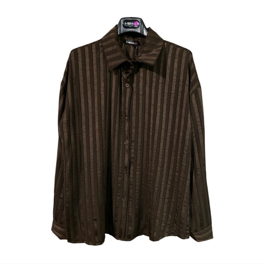 Camicia donna motivo gessato tono su tono 25533