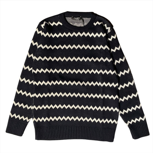 Maglia girocollo motivo zig-zag PJ2671 - PROJECT